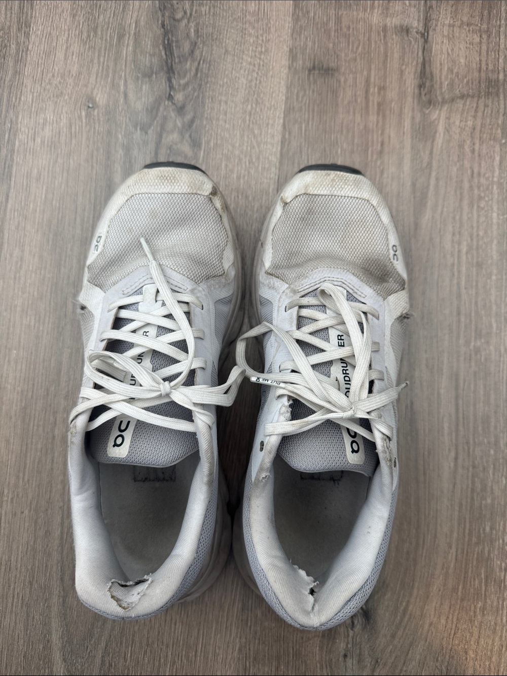 On Running White Athletic Running Shoes